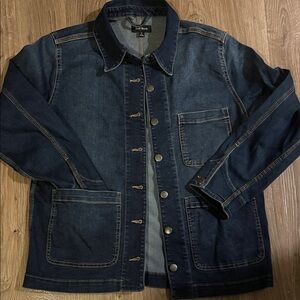 Well Worn Men's Dark Blue Denim Shirt Jacket
